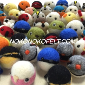 羊毛フェルト　まんまることり