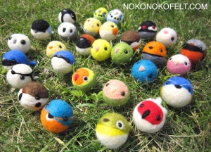 まんまることり　羊毛フェルト