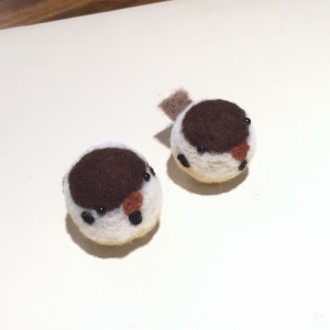 羊毛フェルト　まんまることり　すずめ　ワークショップ