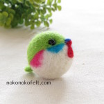まんまることり　キューバコビトドリ　羊毛フェルト