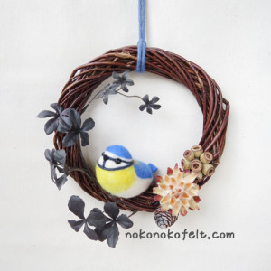 あおがら　まんまることり　のこのこ　リース