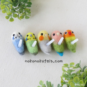 イヤフォンジャックキャップ　インコ　のこのこ