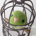 サザナミインコ　羊毛フェルト　まんまることり